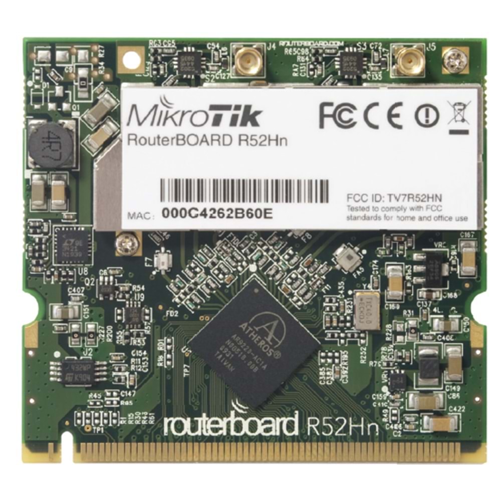 mikrotik RouterBOARD R52Hn 802.11a/b/g/n dual band miniPCI card