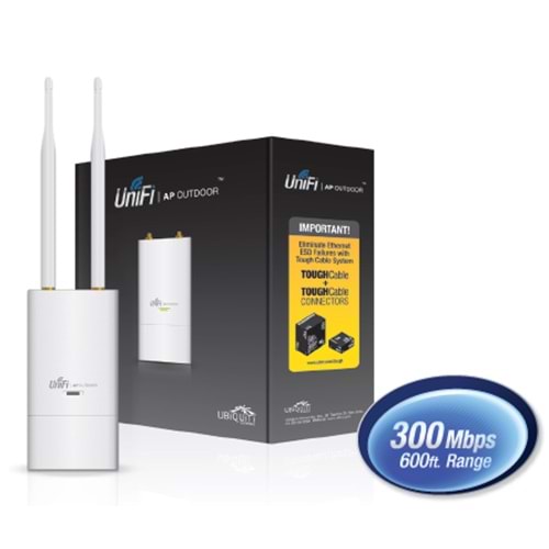 UniFi AP-Outdoor (UAP-Outdoor) 2x2 MIMO 300Mbps 802.11b/g/n +100 Concu